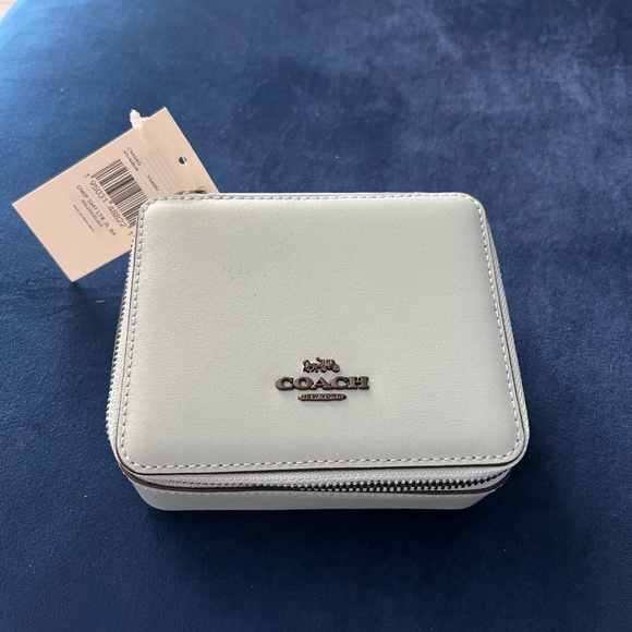 Coach | Jewelry | Nwt Coach Leather Travel Jewelry Box W Mirror Baby ...